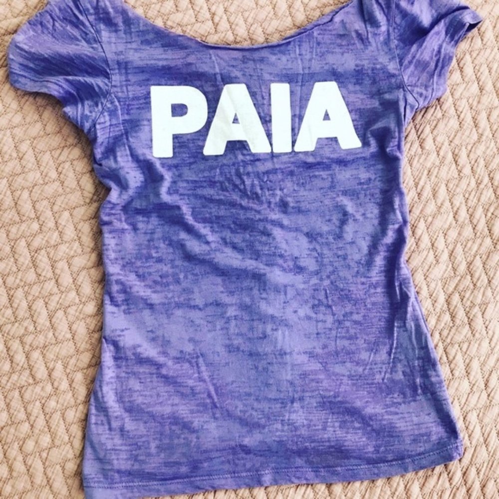 Hawaiian ♥️ PURPLE Burnout "Paia" Short Sleeve Top